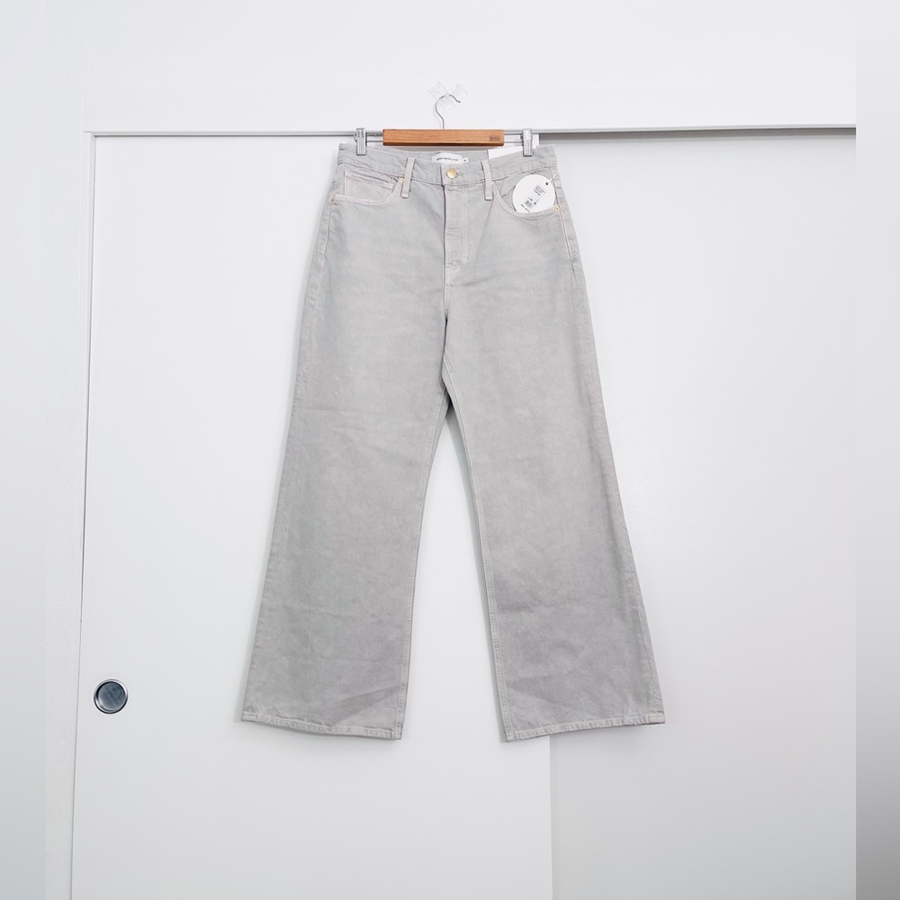 NWT Hudson x Brooks Nader Low & Loose Jeans Distressed Stone Grey Size 28